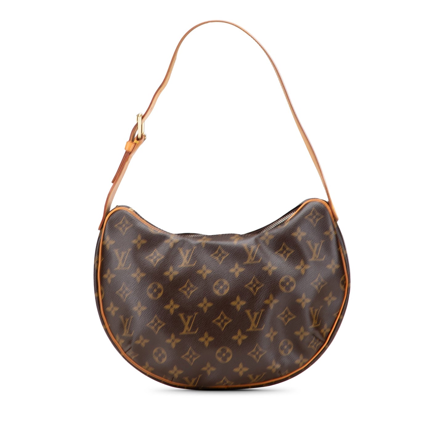 Brown Louis Vuitton Monogram Croissant MM Hobo Bag