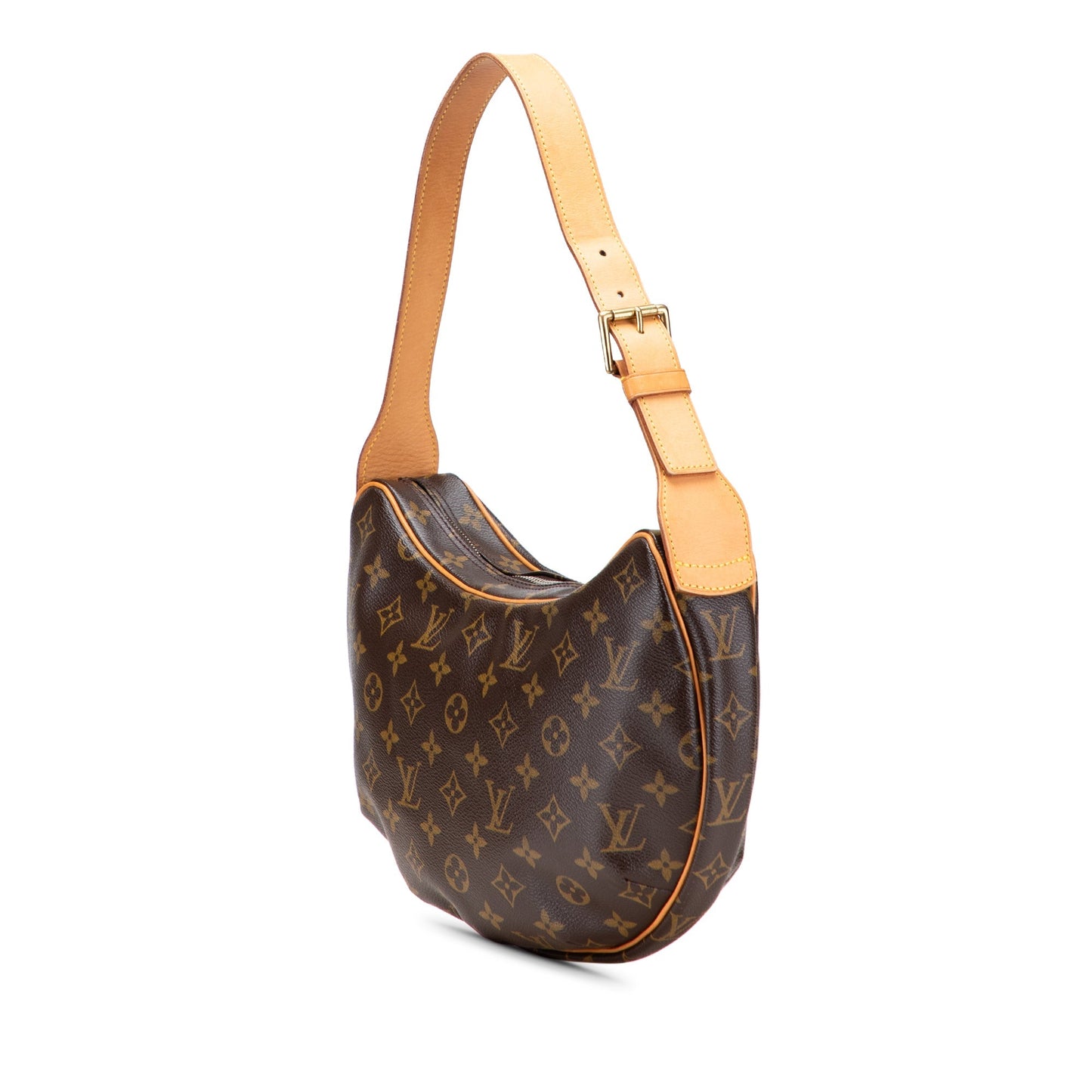 Brown Louis Vuitton Monogram Croissant MM Hobo Bag