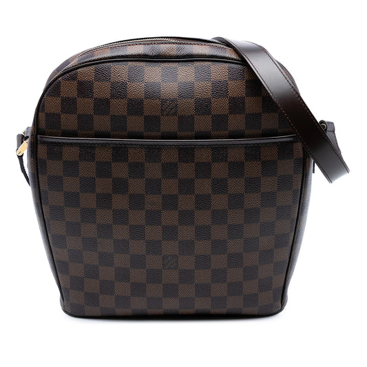 Brown Louis Vuitton Damier Ebene Ipanema GM Shoulder Bag