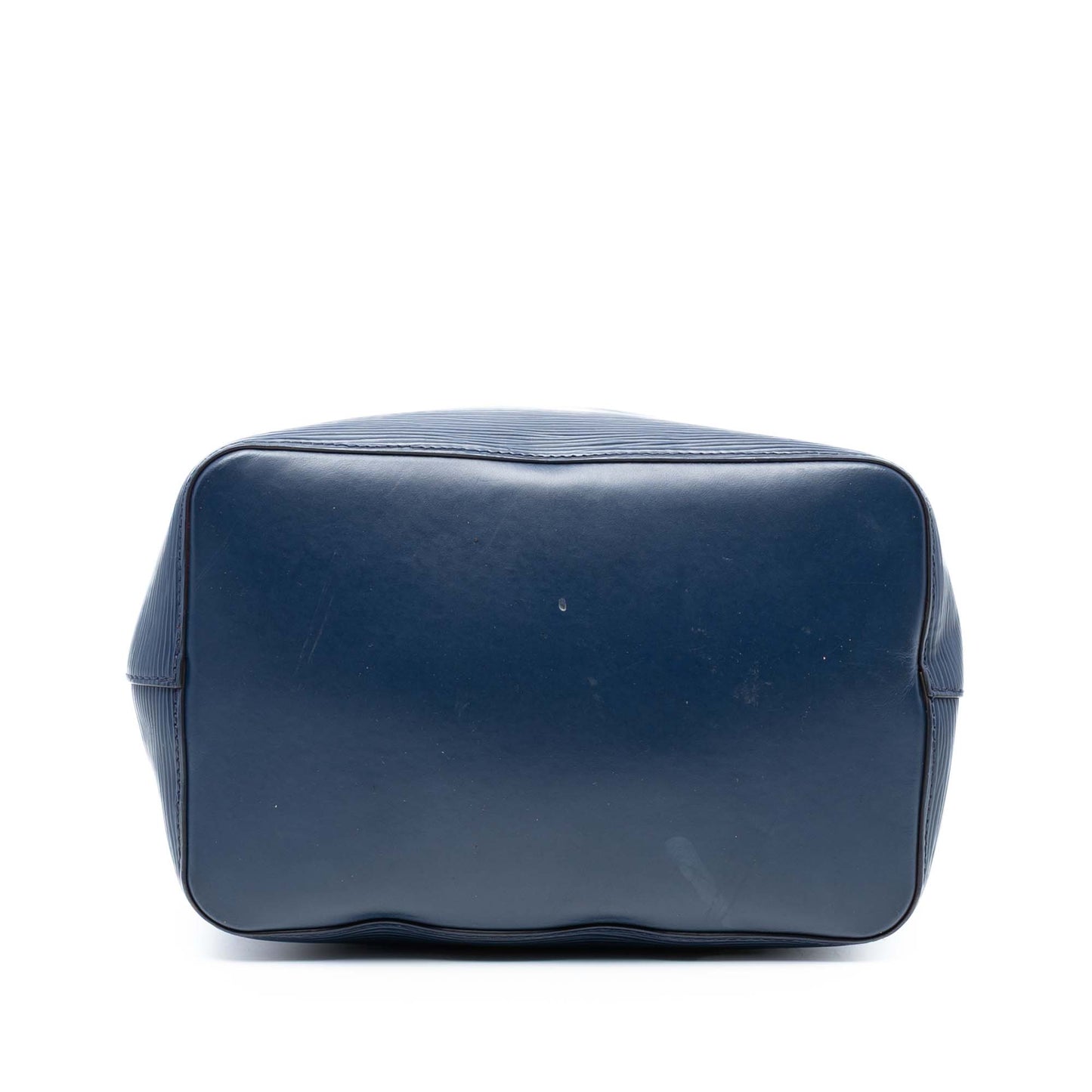 Navy Louis Vuitton Epi NeoNoe MM Bucket Bag