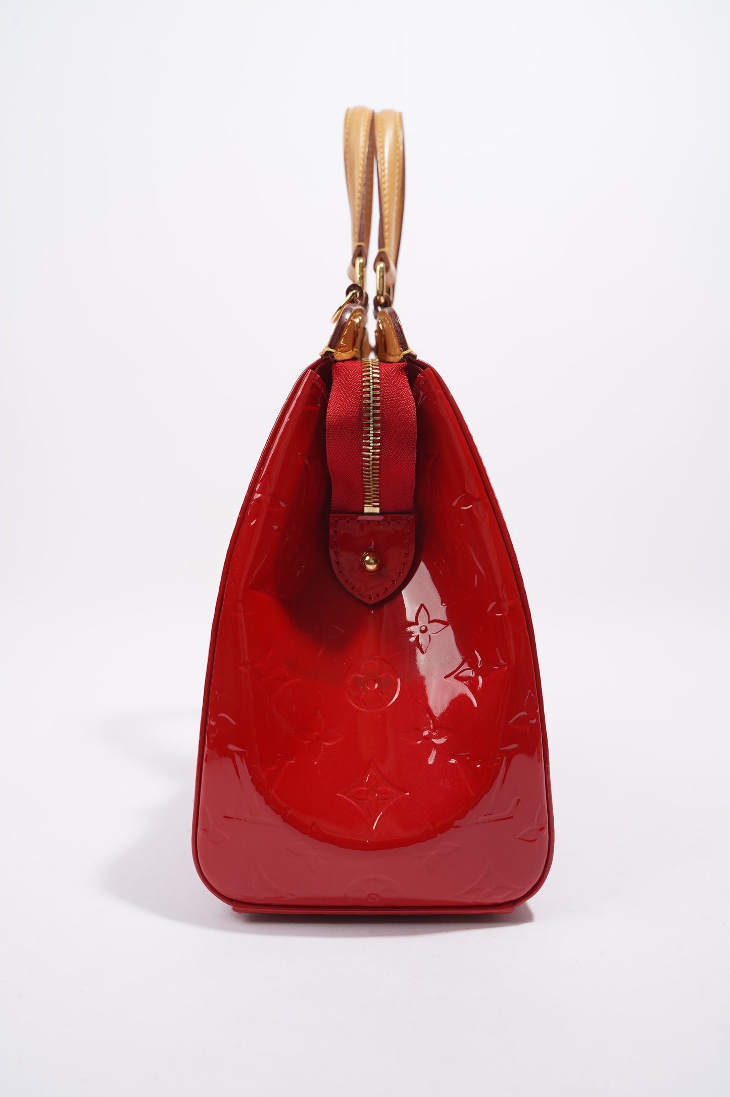 Louis Vuitton Brea MM Vernis Bag Red Vernis Leather MM