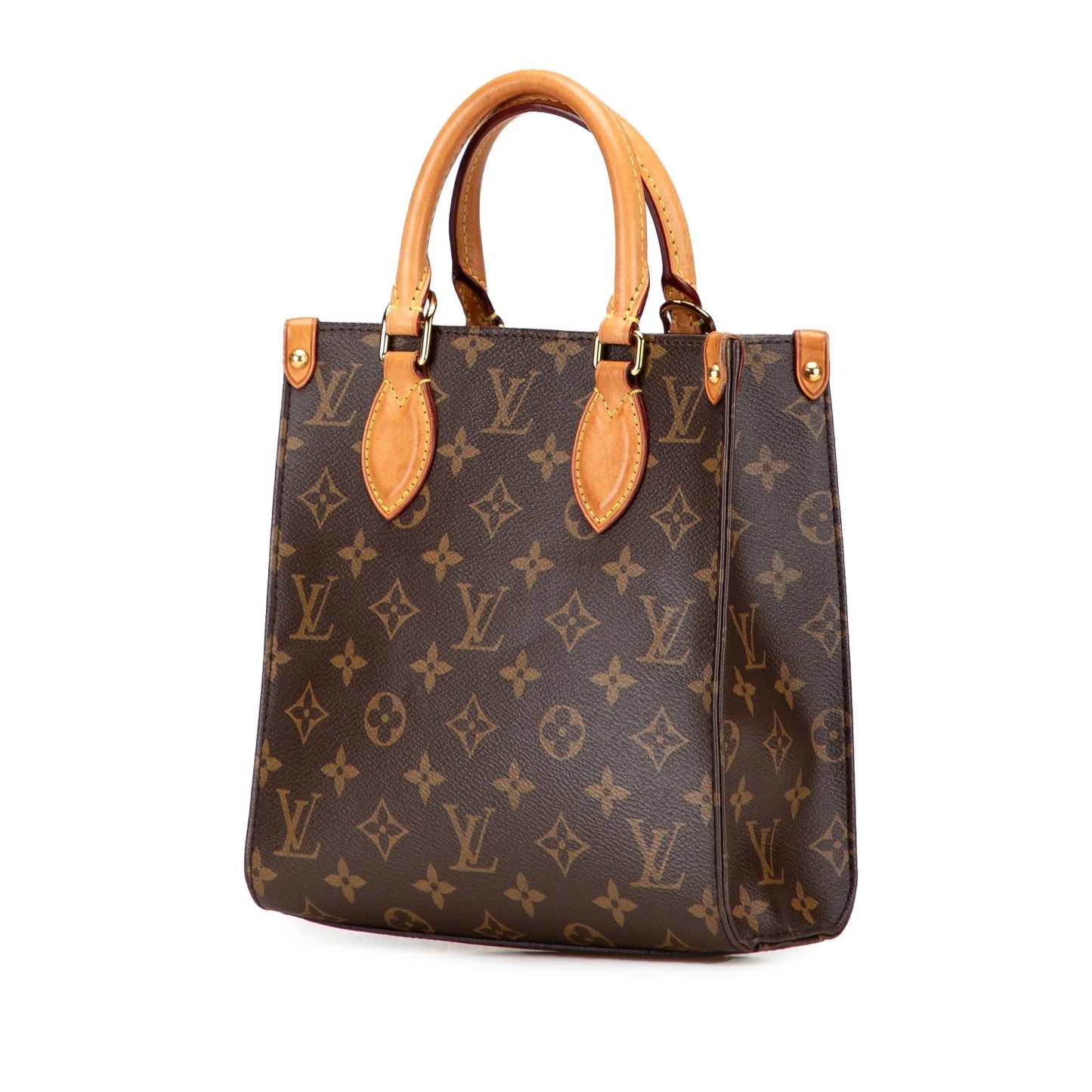 Brown Louis Vuitton Monogram Sac Plat BB Satchel