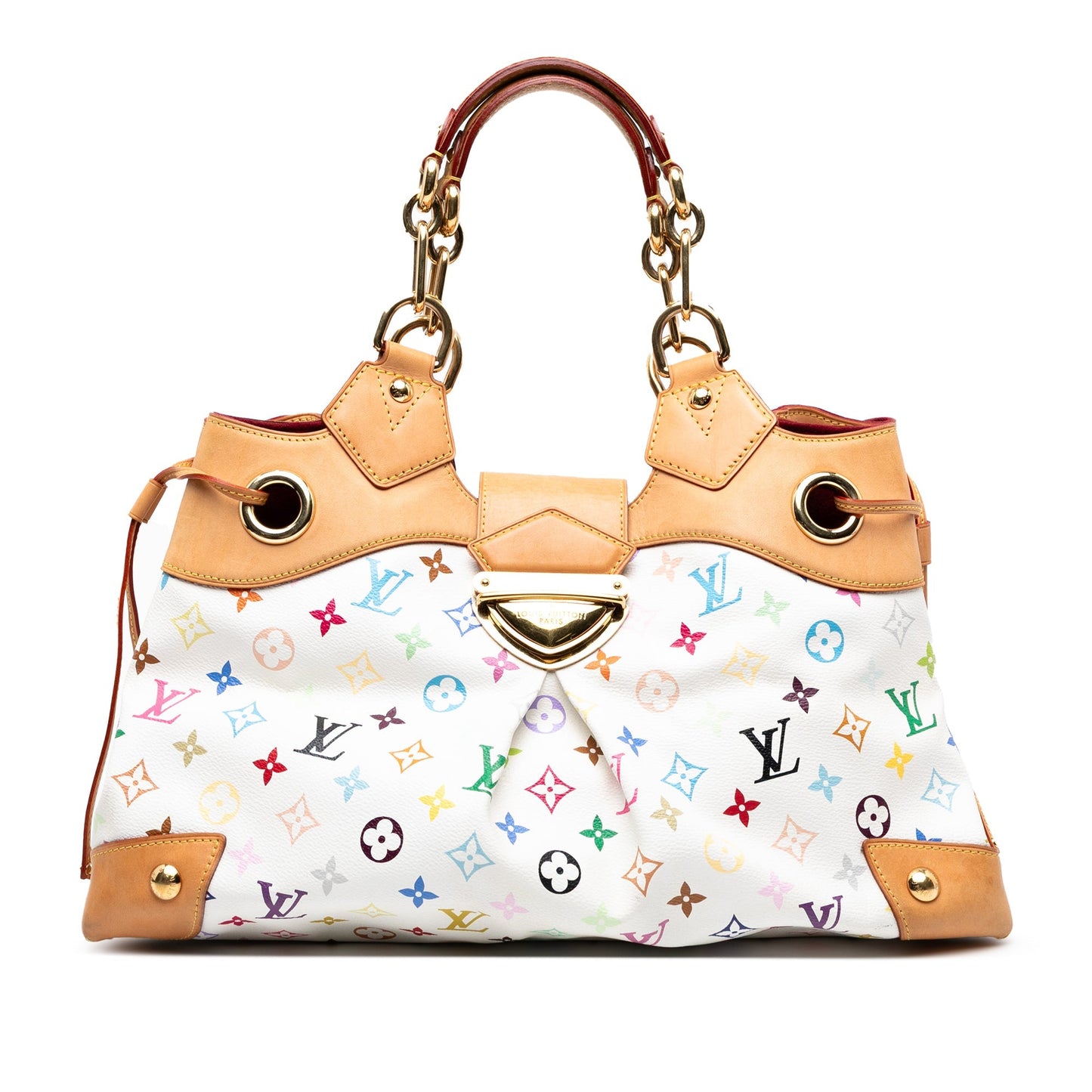 White Louis Vuitton Monogram Multicolore Ursula Handbag