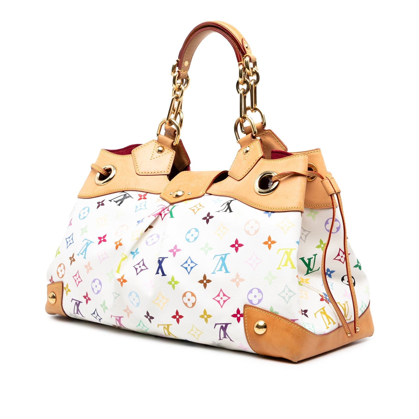 White Louis Vuitton Monogram Multicolore Ursula Handbag