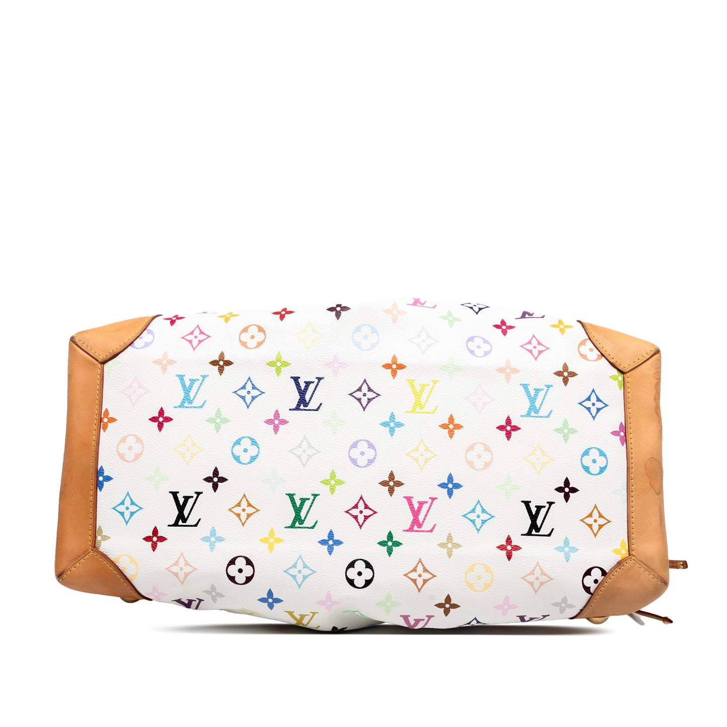 White Louis Vuitton Monogram Multicolore Ursula Handbag
