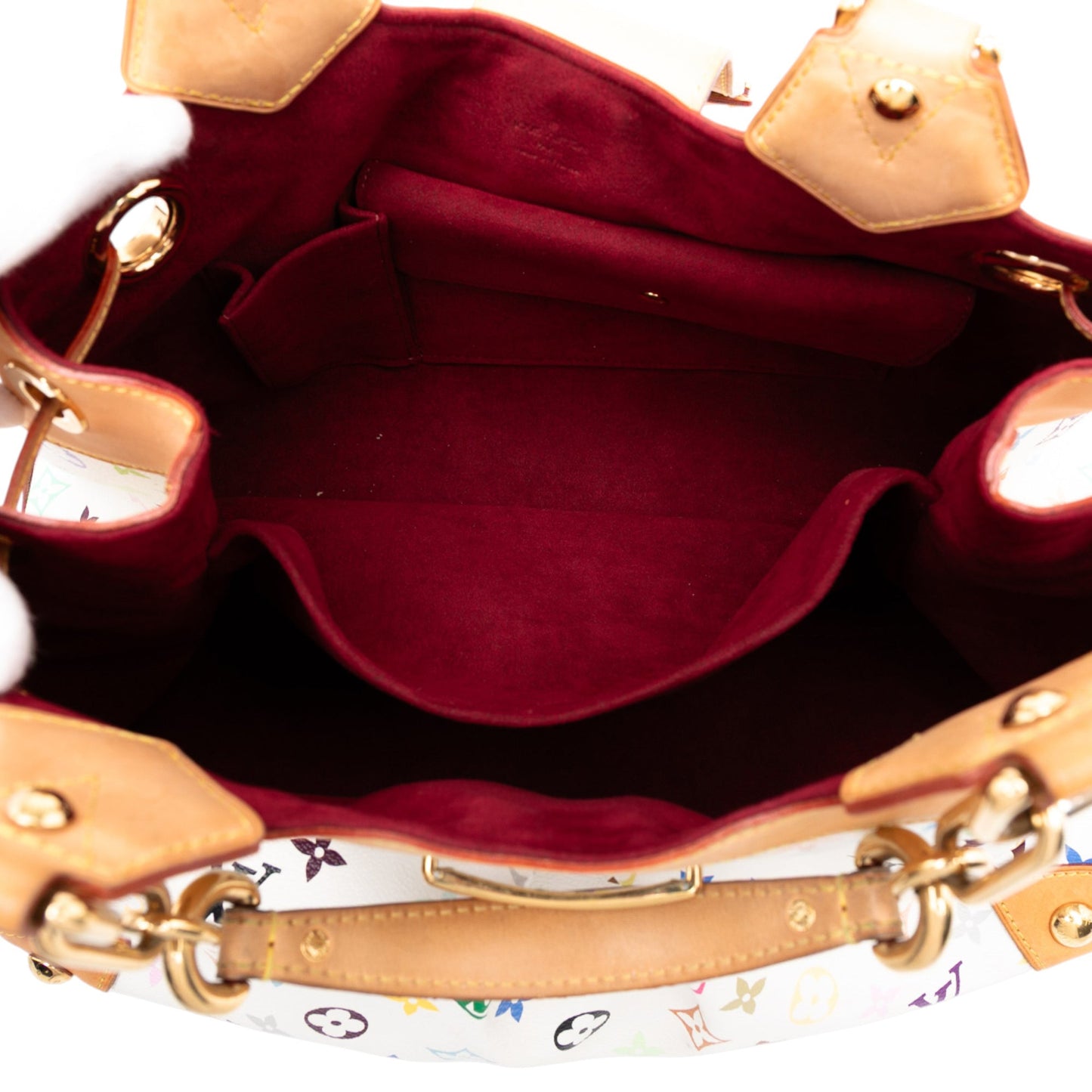 White Louis Vuitton Monogram Multicolore Ursula Handbag