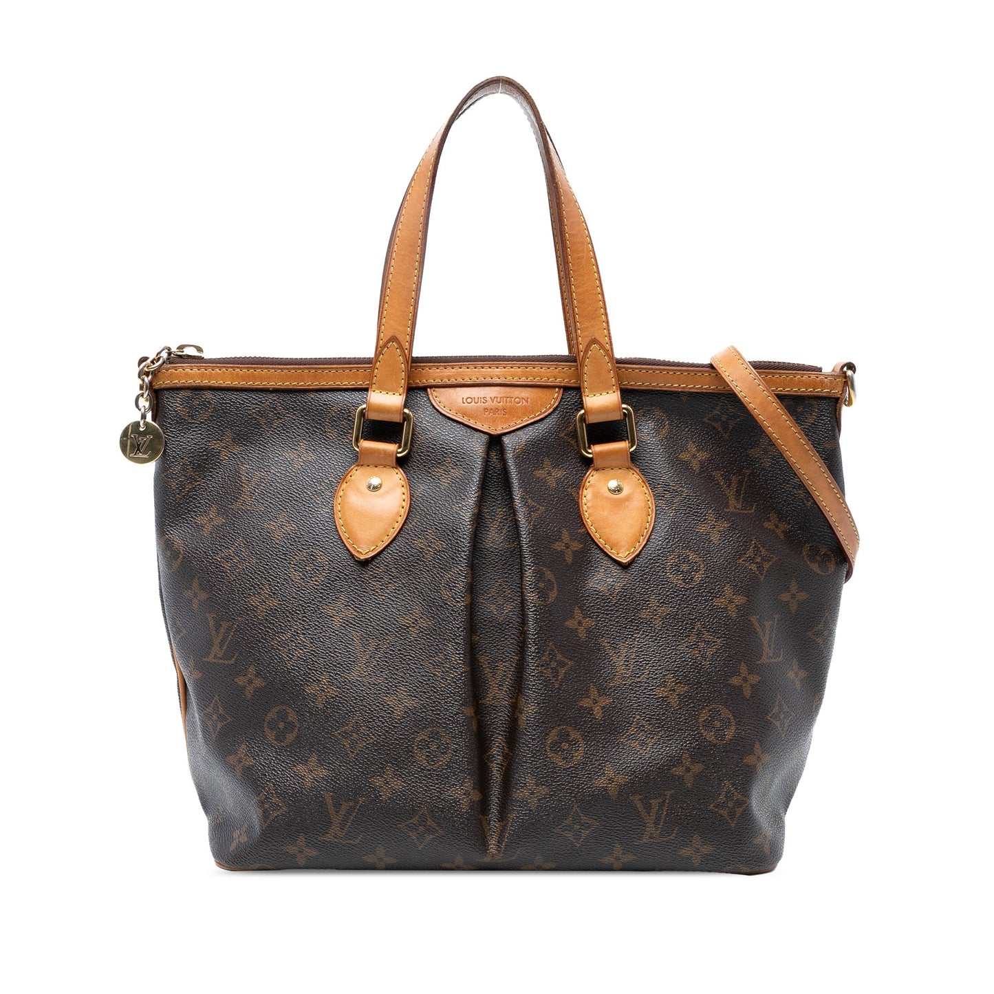 Brown Louis Vuitton Monogram Palermo PM Satchel