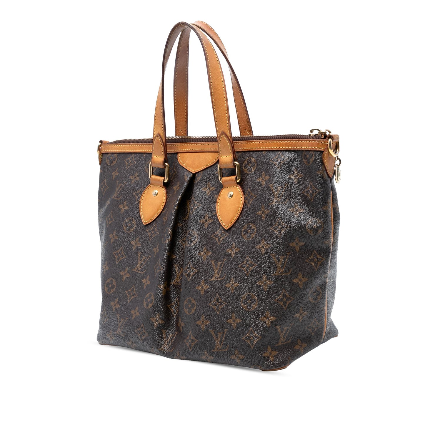 Brown Louis Vuitton Monogram Palermo PM Satchel