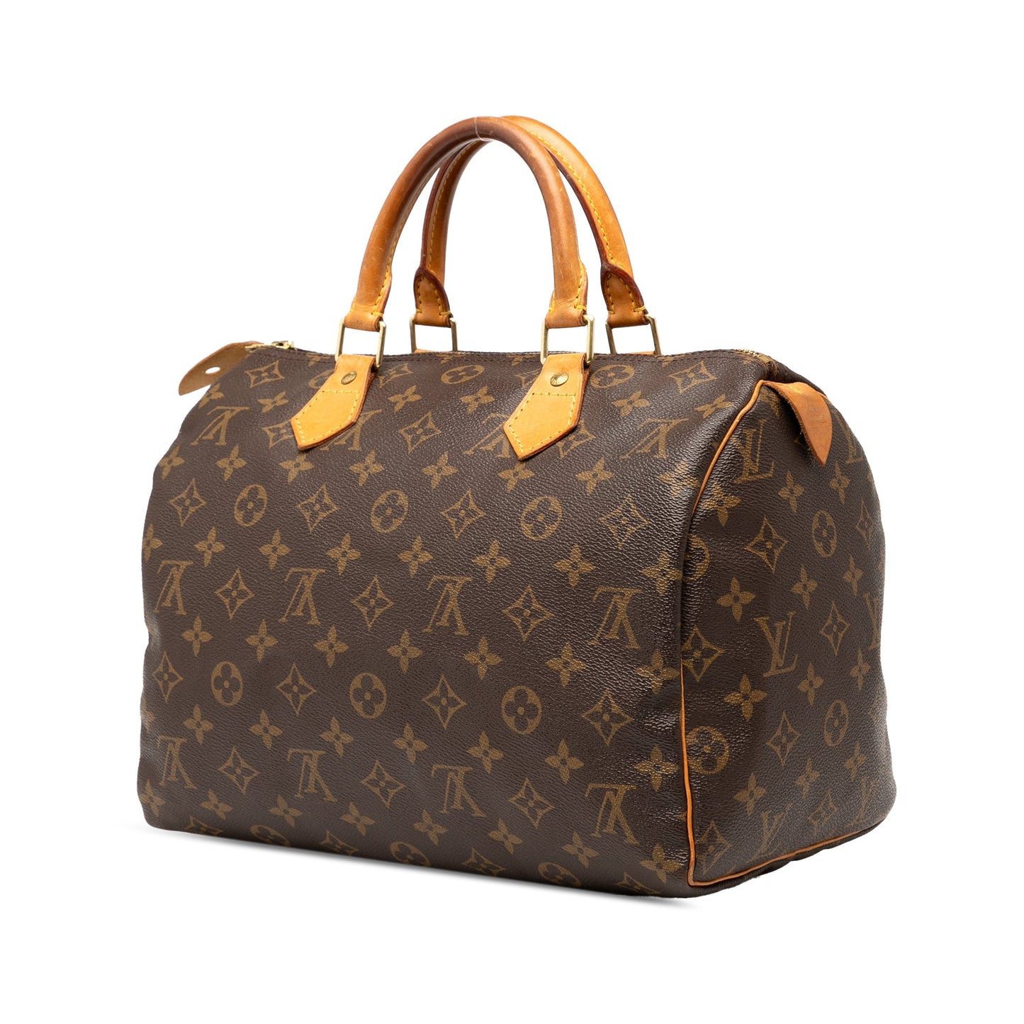 Brown Louis Vuitton Monogram Speedy 30 Boston Bag