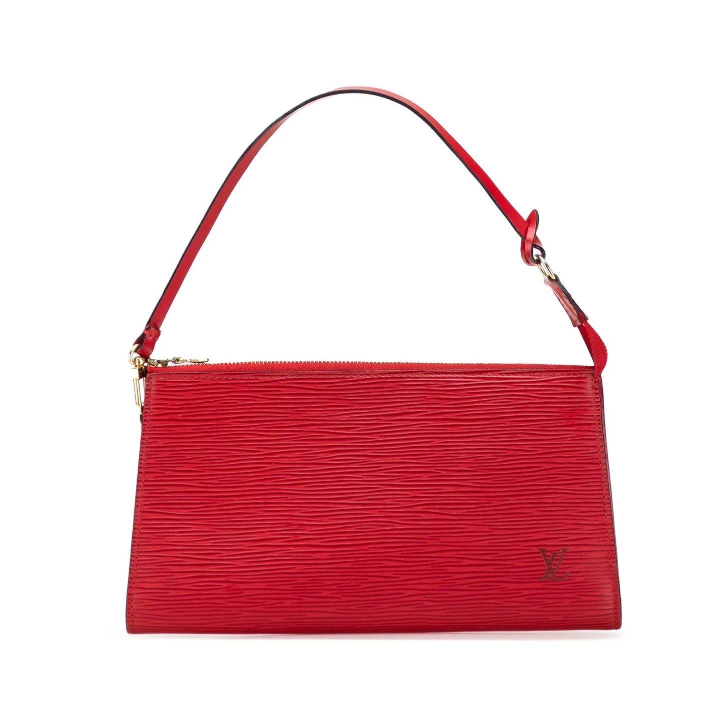 Red Louis Vuitton Epi Pochette Accessoires Shoulder Bag