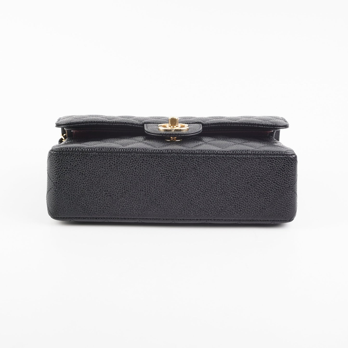 Chanel Classic Flap Small Black Caviar Shoulder Bag (Microchipped)