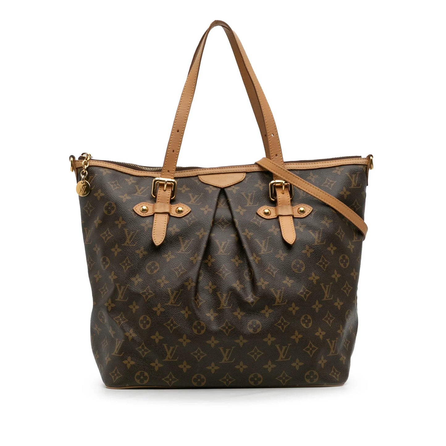 Brown Louis Vuitton Monogram Palermo GM Satchel