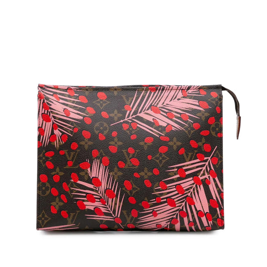 Brown Louis Vuitton Monogram Jungle Dots Toiletry Pouch 26 Clutch Bag
