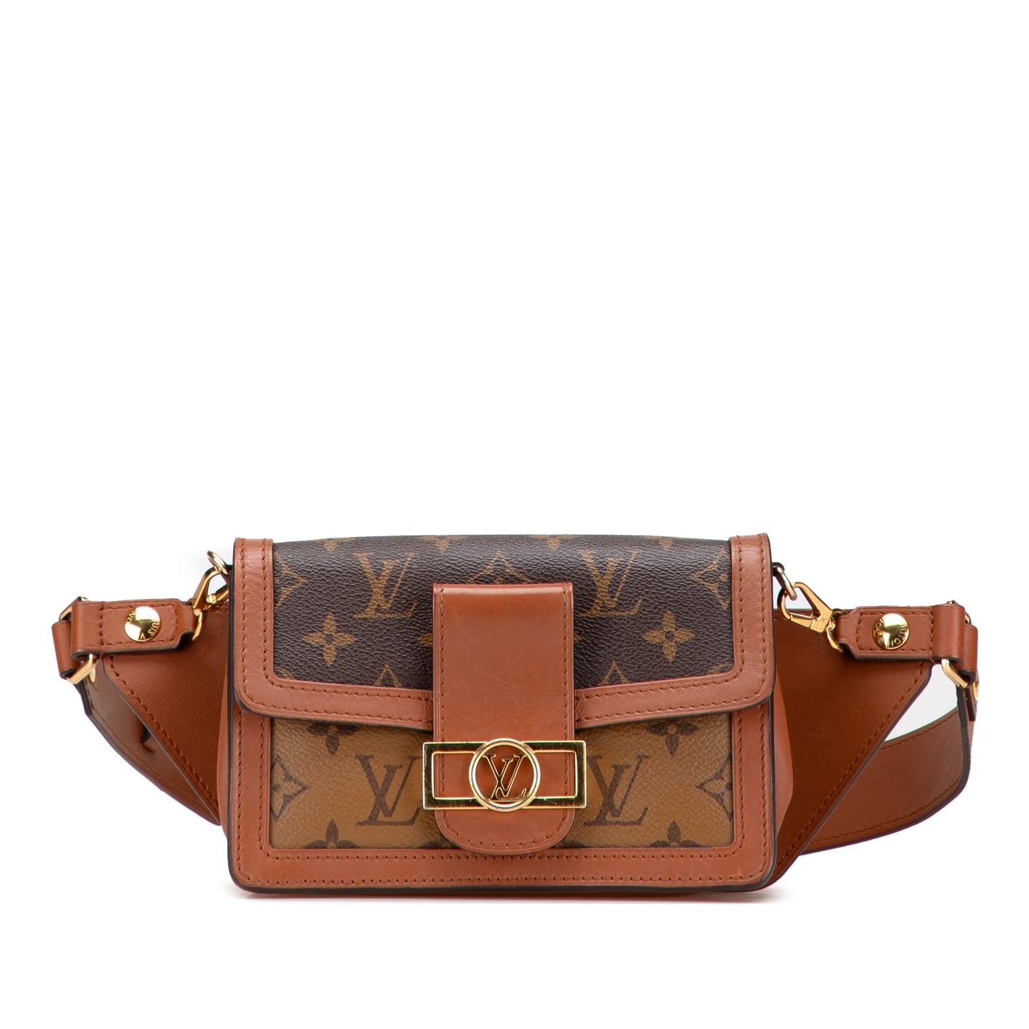 Brown Louis Vuitton Monogram Reverse Dauphine Bumbag Belt Bag
