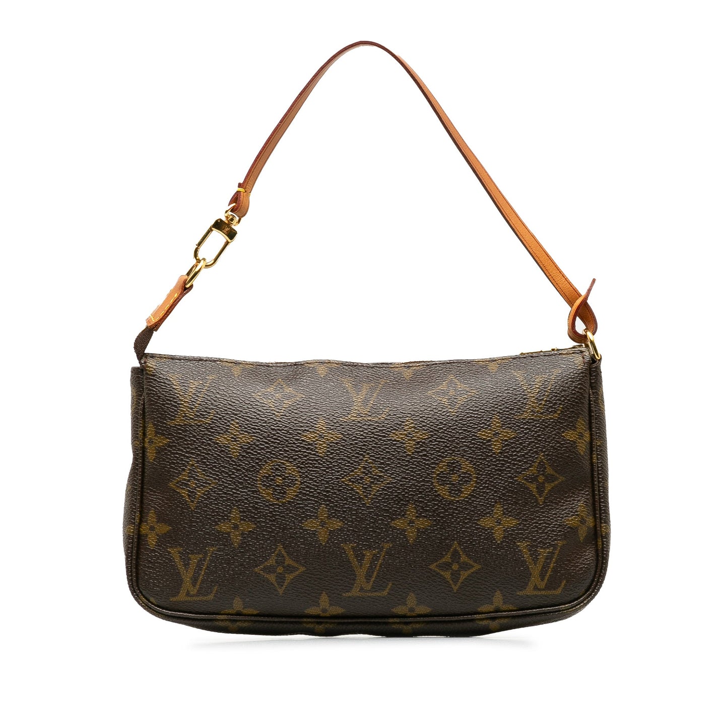 Brown Louis Vuitton Monogram Pochette Accessoires Baguette