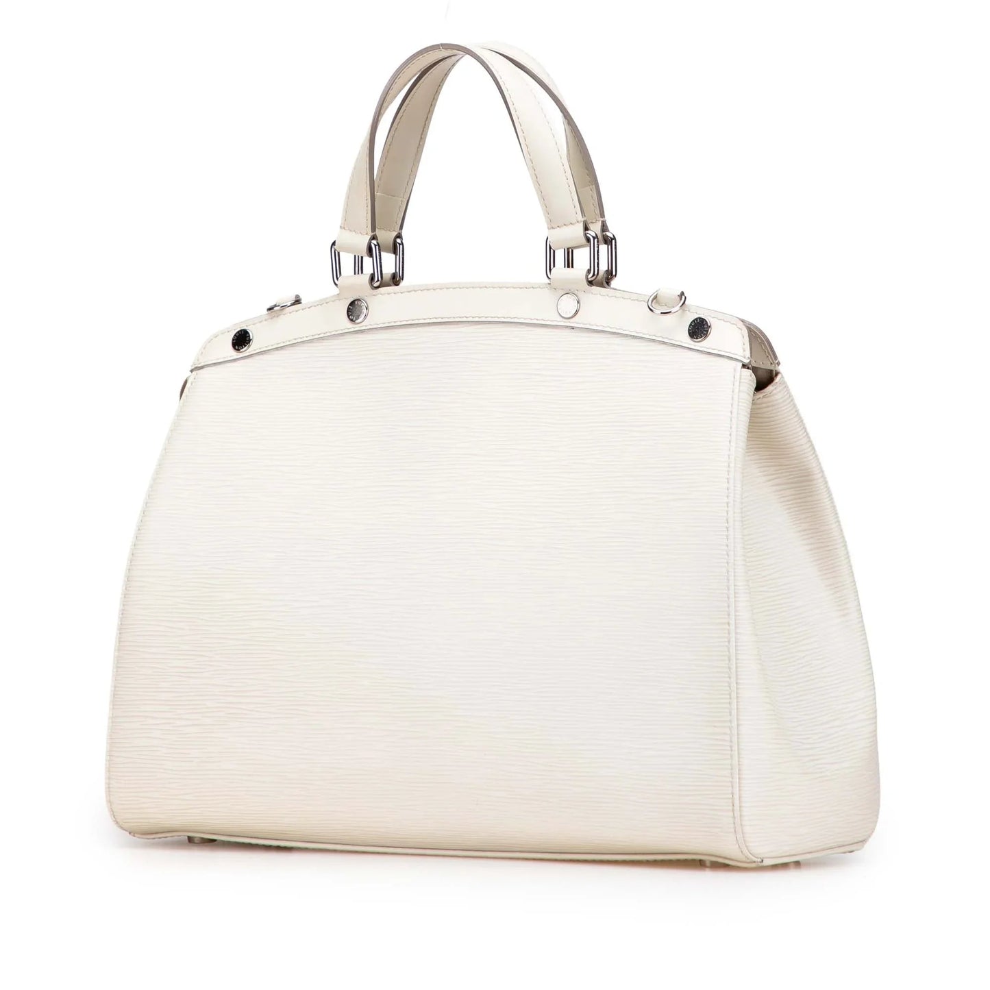 White Louis Vuitton Epi Brea MM Satchel