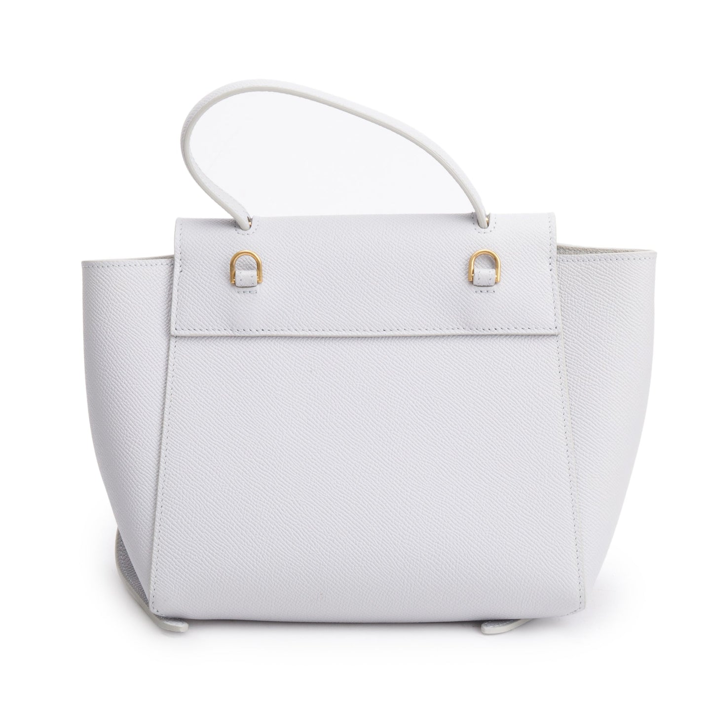 Celine 2021 Grey Grained Calfskin Leather Nano Belt Bag