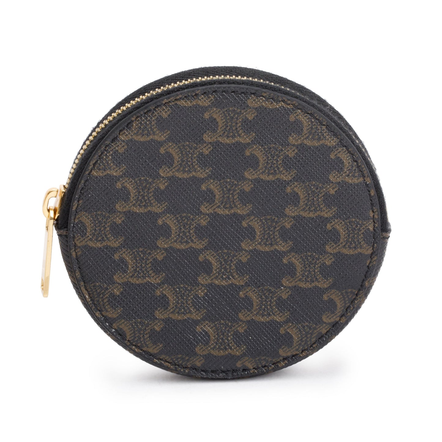 Celine 2023 Brown Triomphe Canvas Coin Purse