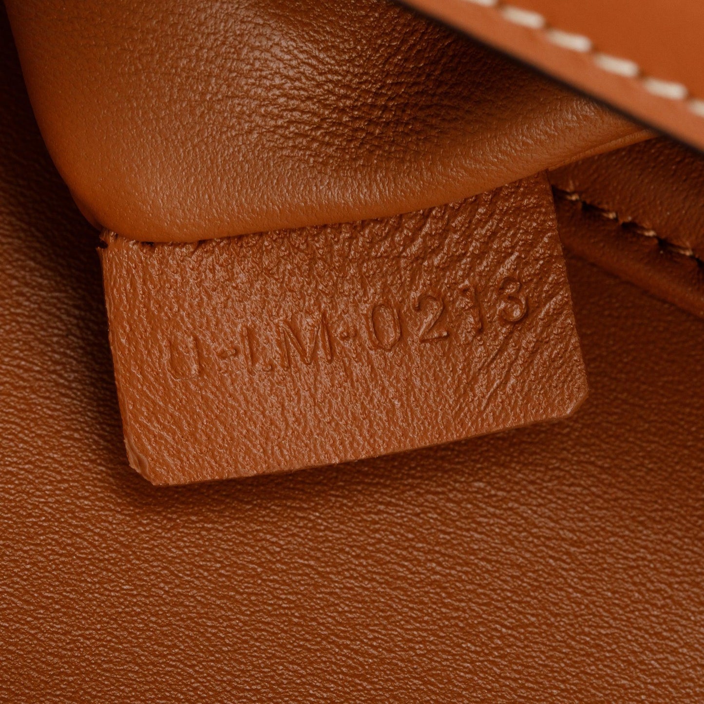 Celine 2023 Natural Canvas Tan Calfskin Leather Teen Triomphe Shoulder Bag