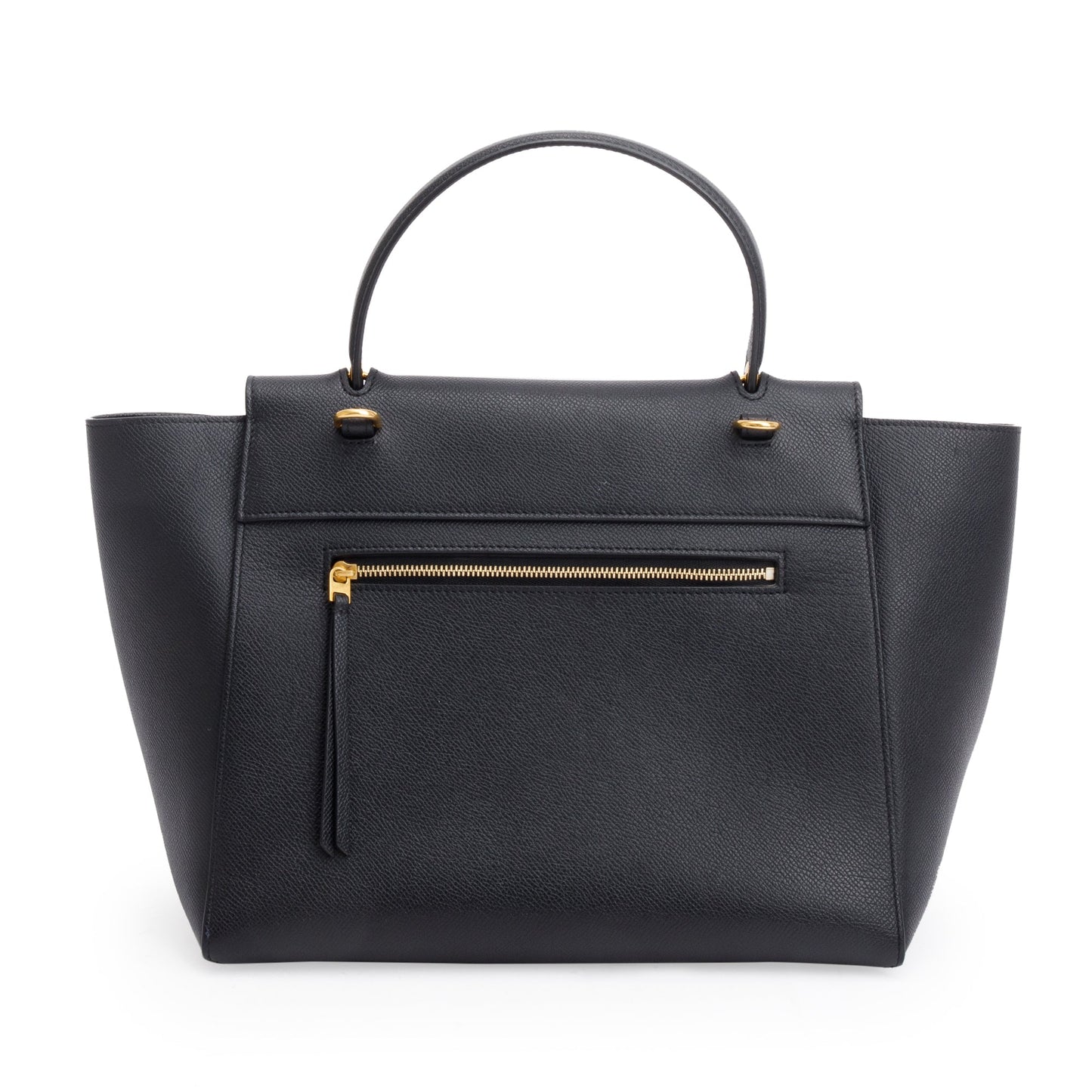 Celine Black Grained Calfskin Leather Mini Belt Bag