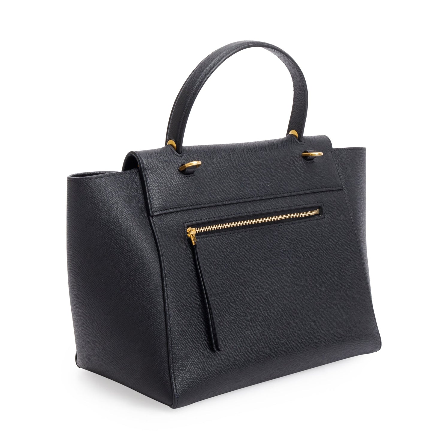 Celine Black Grained Calfskin Leather Mini Belt Bag