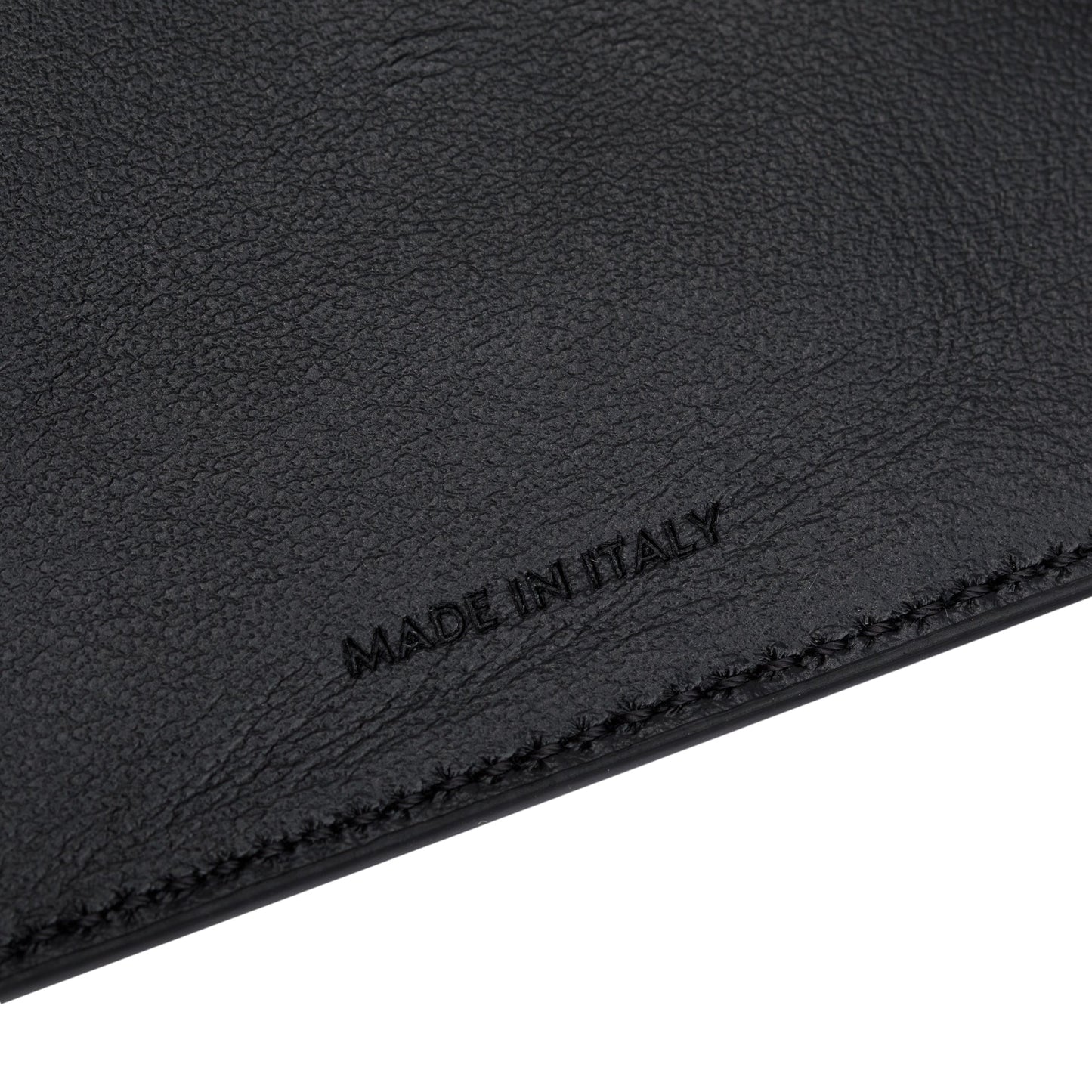 Celine Black Grained Calfskin Leather Small Flap Wallet