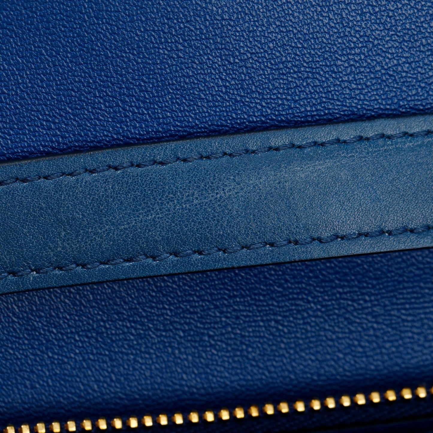 Celine Blue Smooth Calfskin Medium Classic Box Flap Bag
