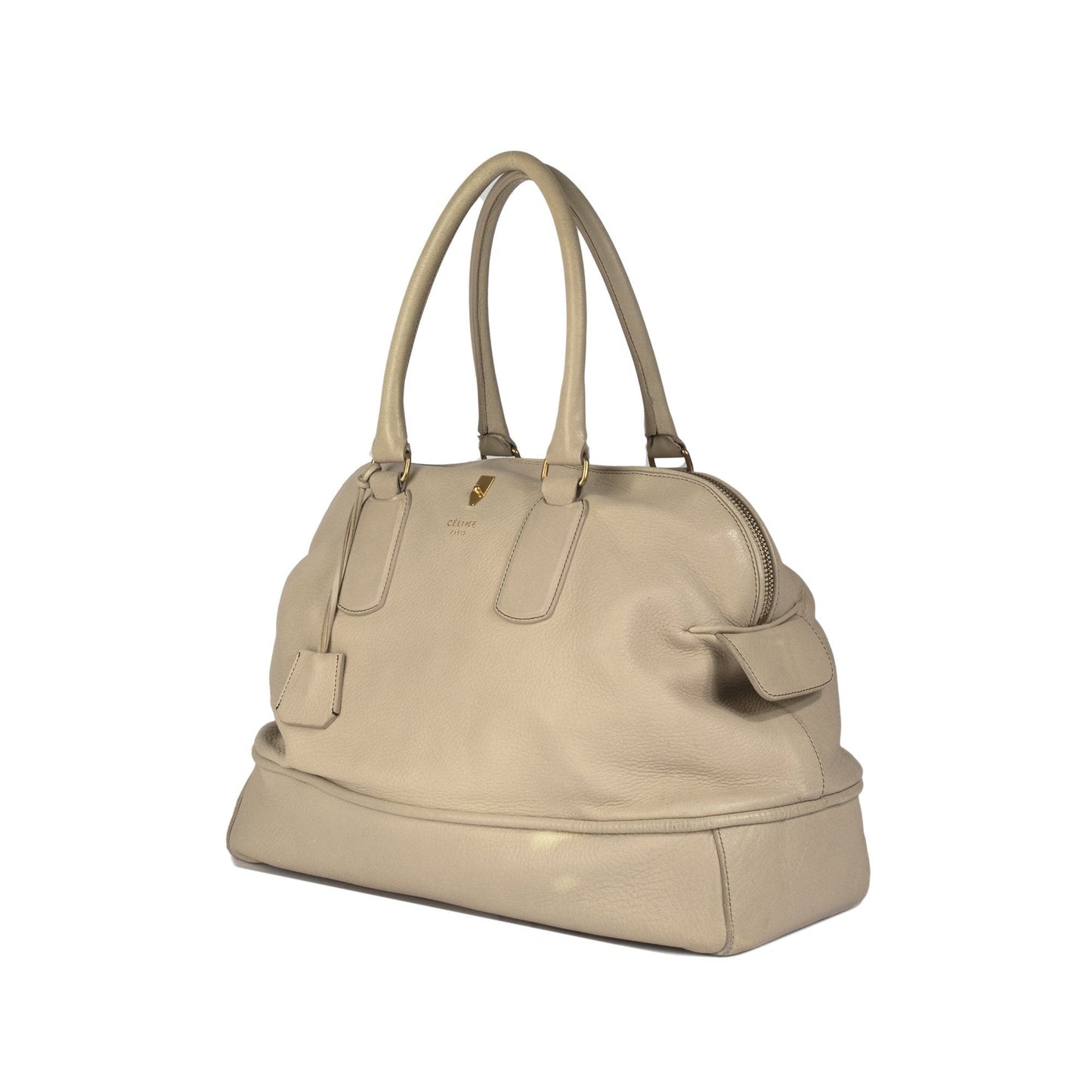 Celine Leather Bowling Bag