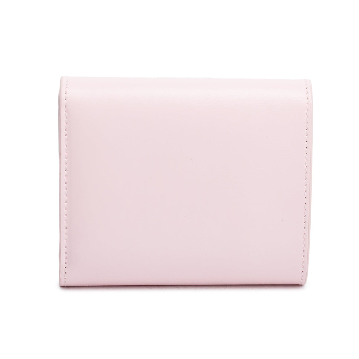 Celine Pink Shiny Calfskin Leather Triomphe Compact Wallet