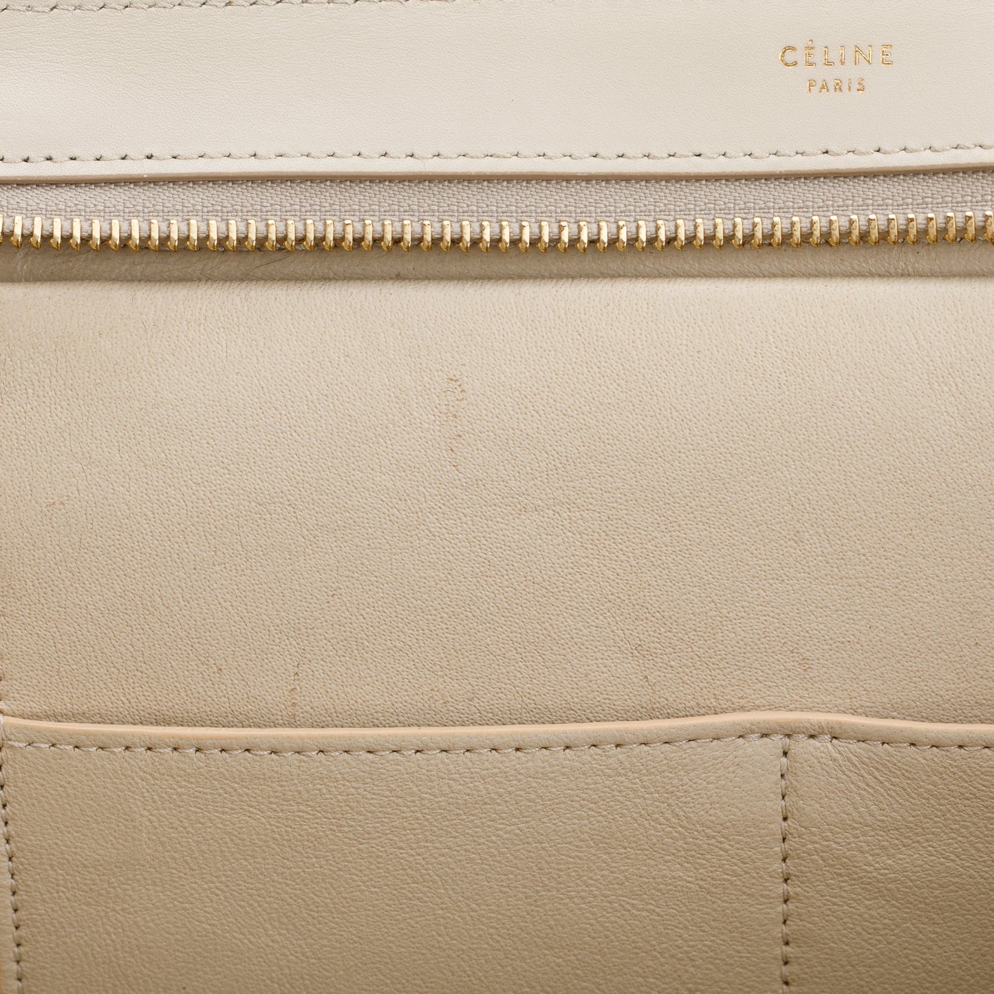 Celine Small Tricolor Leather Trapeze Bag