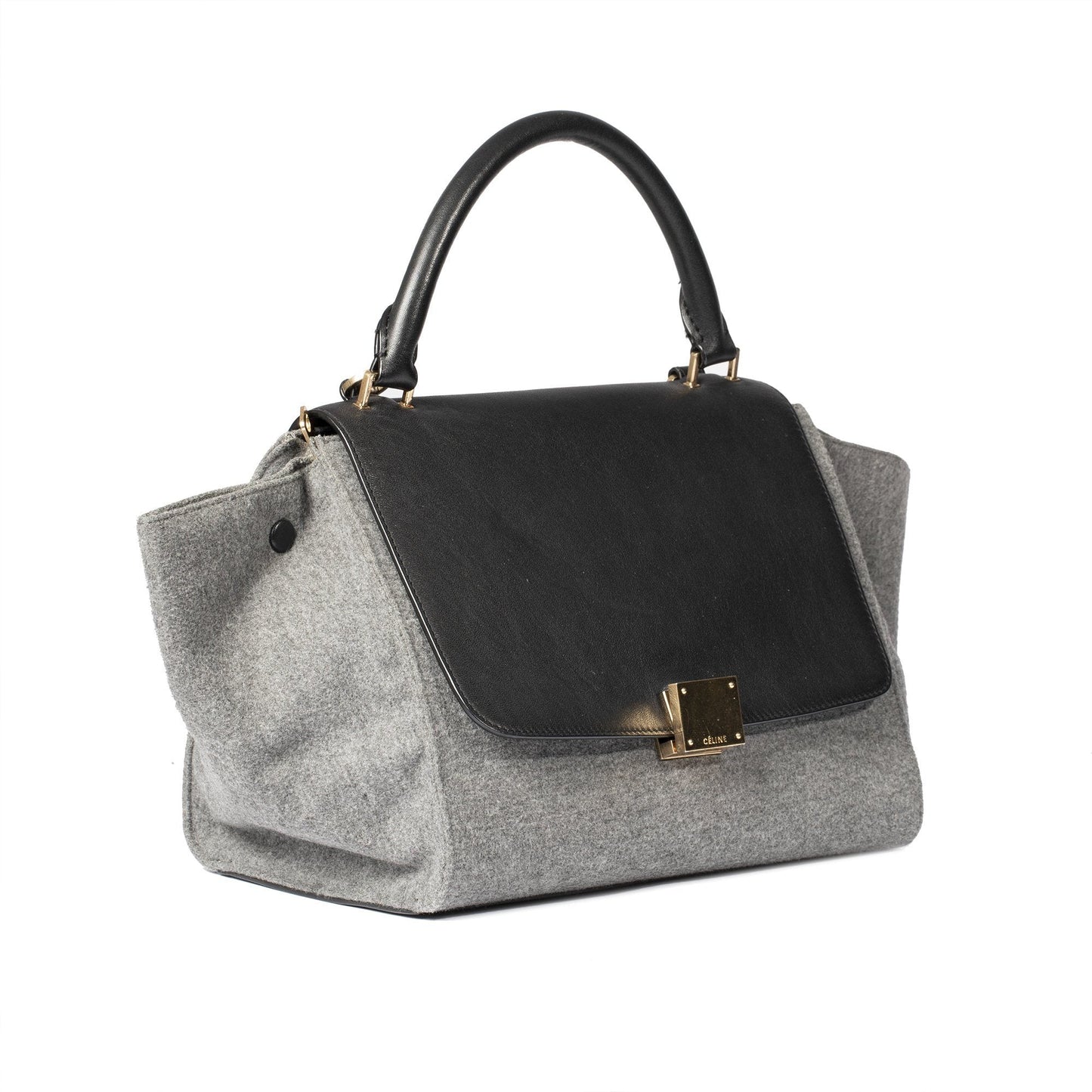 Celine Small Wool Trapeze Bag