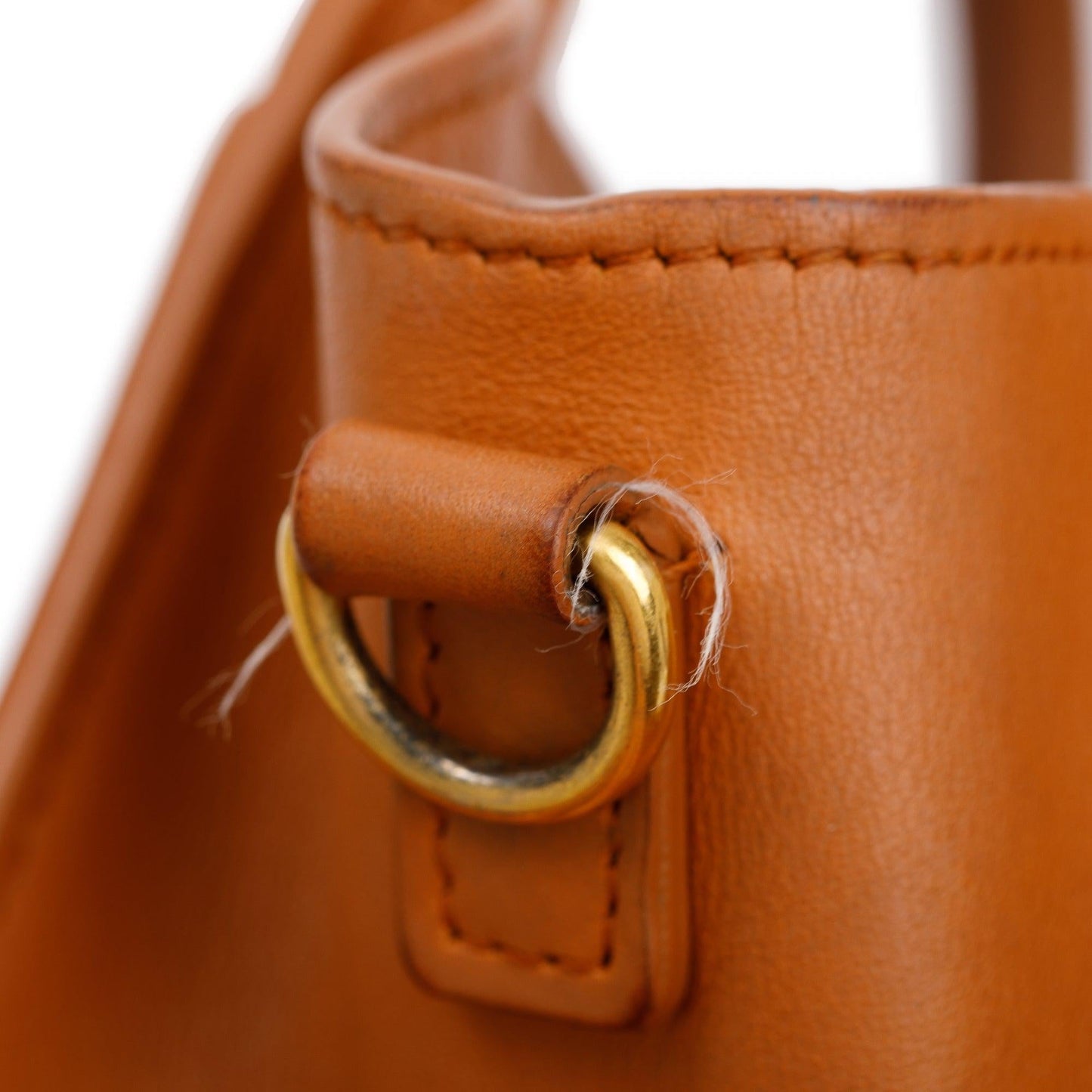 Celine Terracotta Smooth Calfskin Leather Nano Luggage Tote
