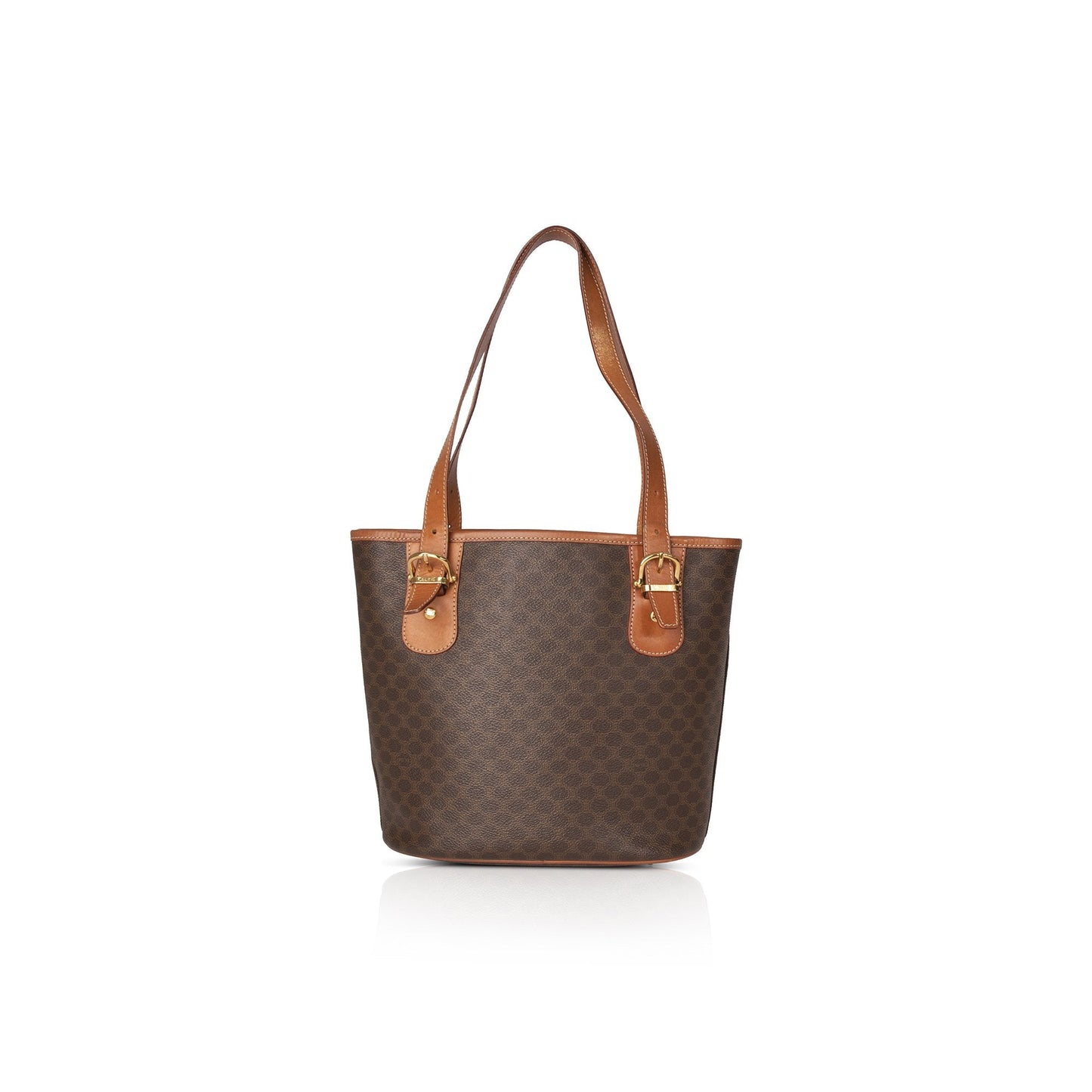 Celine Vintage Macadam Triomphe Bucket Bag
