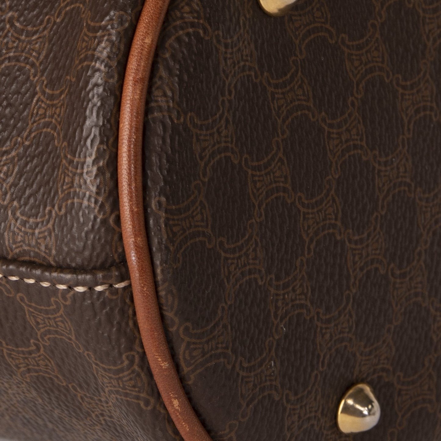 Celine Vintage Macadam Triomphe Bucket Bag