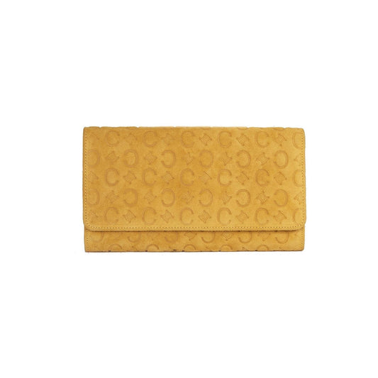 Celine Vintage Monogram Suede Wallet