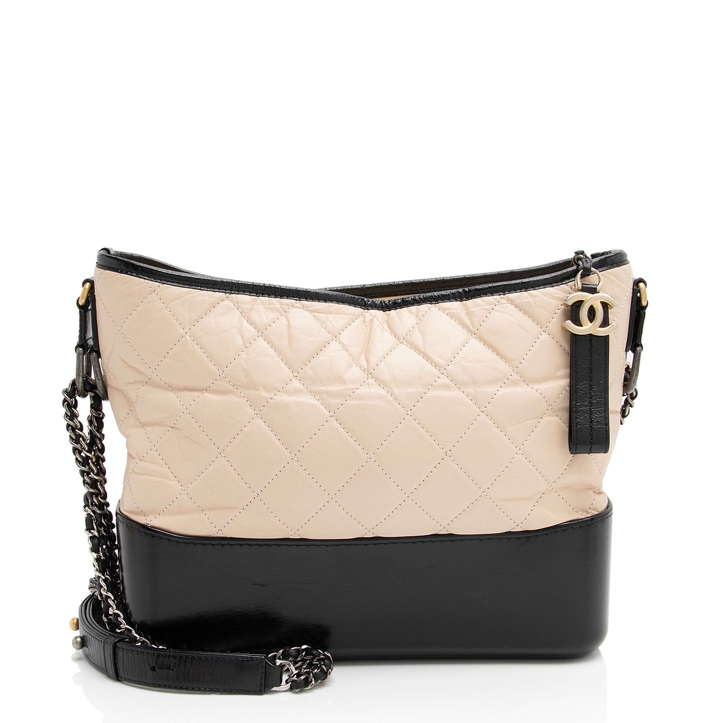Chanel Aged Calfskin Gabrielle Medium Hobo (SHF-emz7MK) Shoulder Bag
