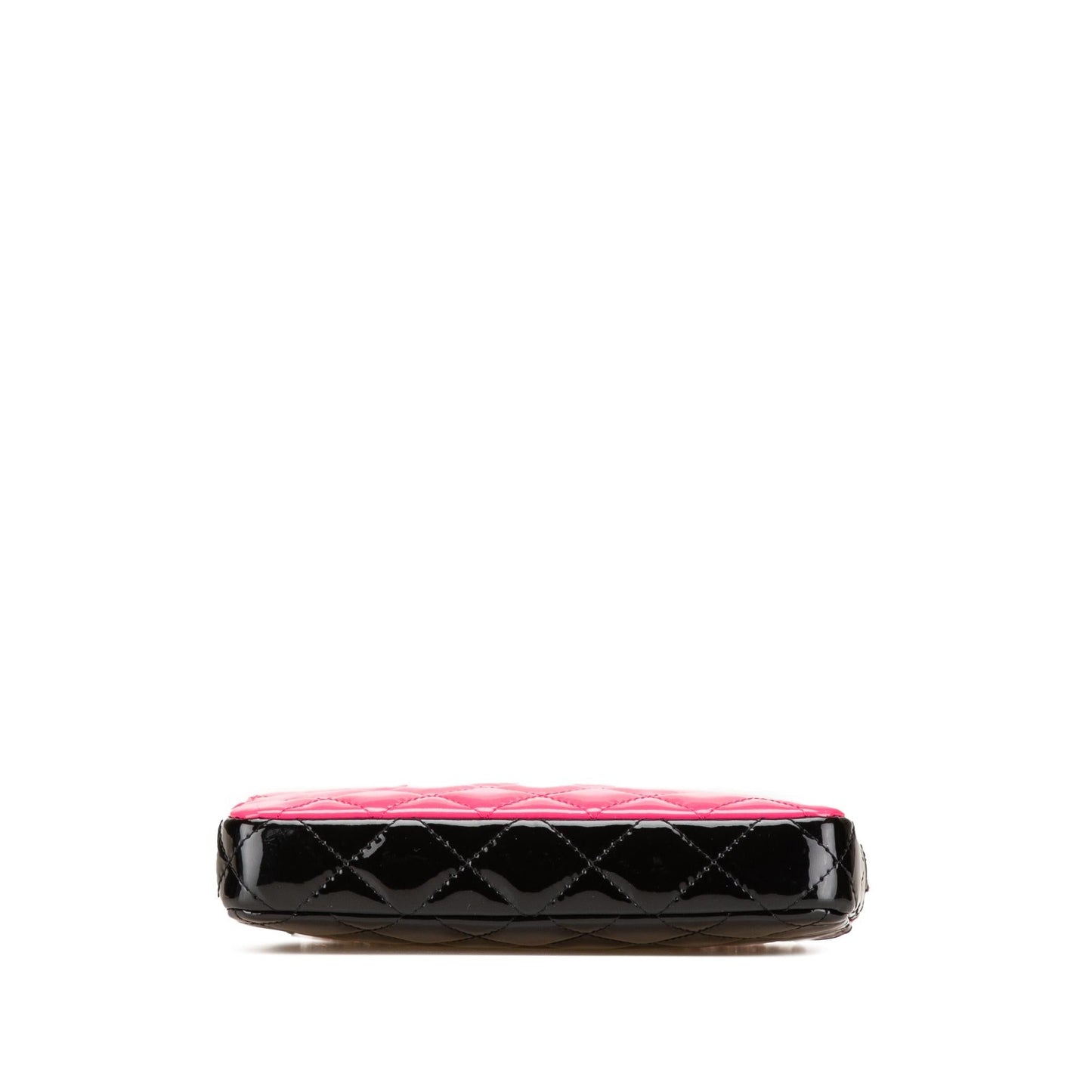 Chanel Bicolor Patent Double Zip Wallet on Chain