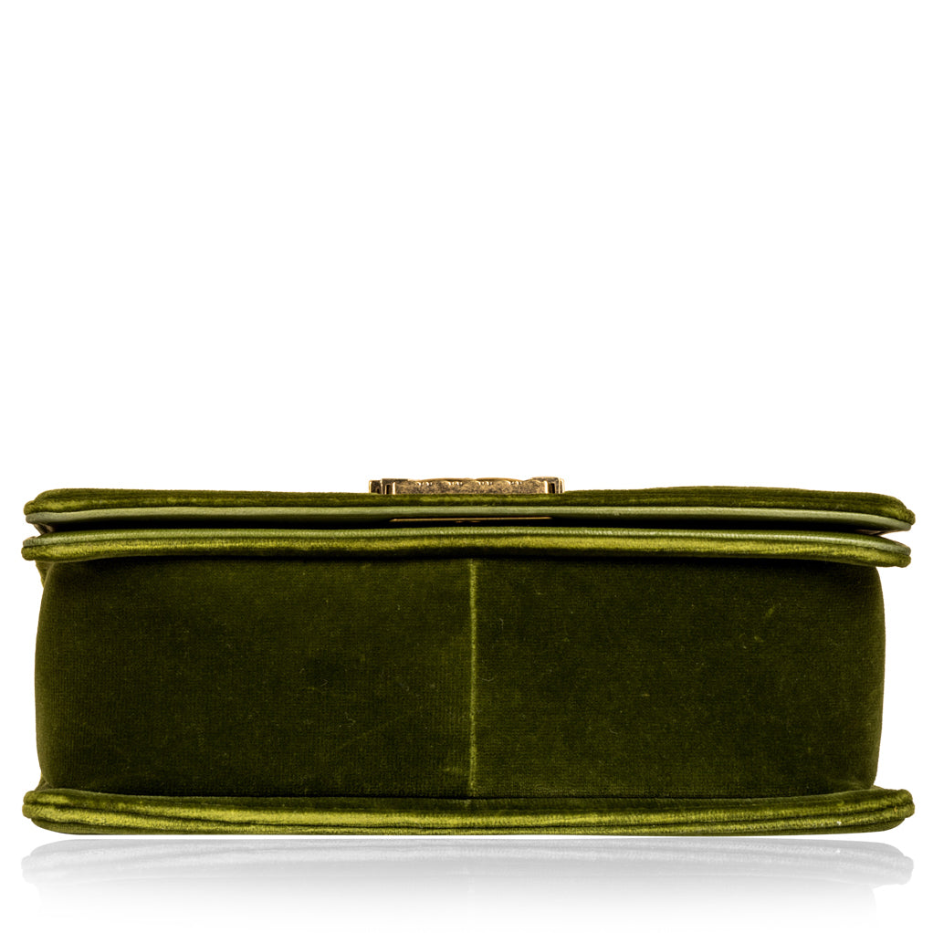 Chanel Tweed/Velvet Medium Boy Bag