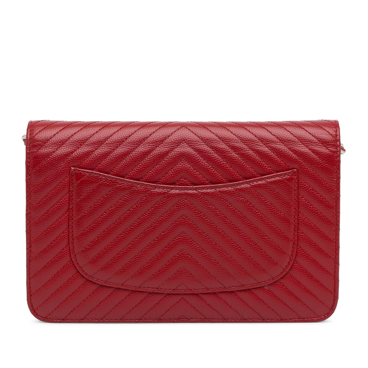 Chanel CC Chevron Caviar Wallet On Chain (SHG-JxT8UF) Crossbody