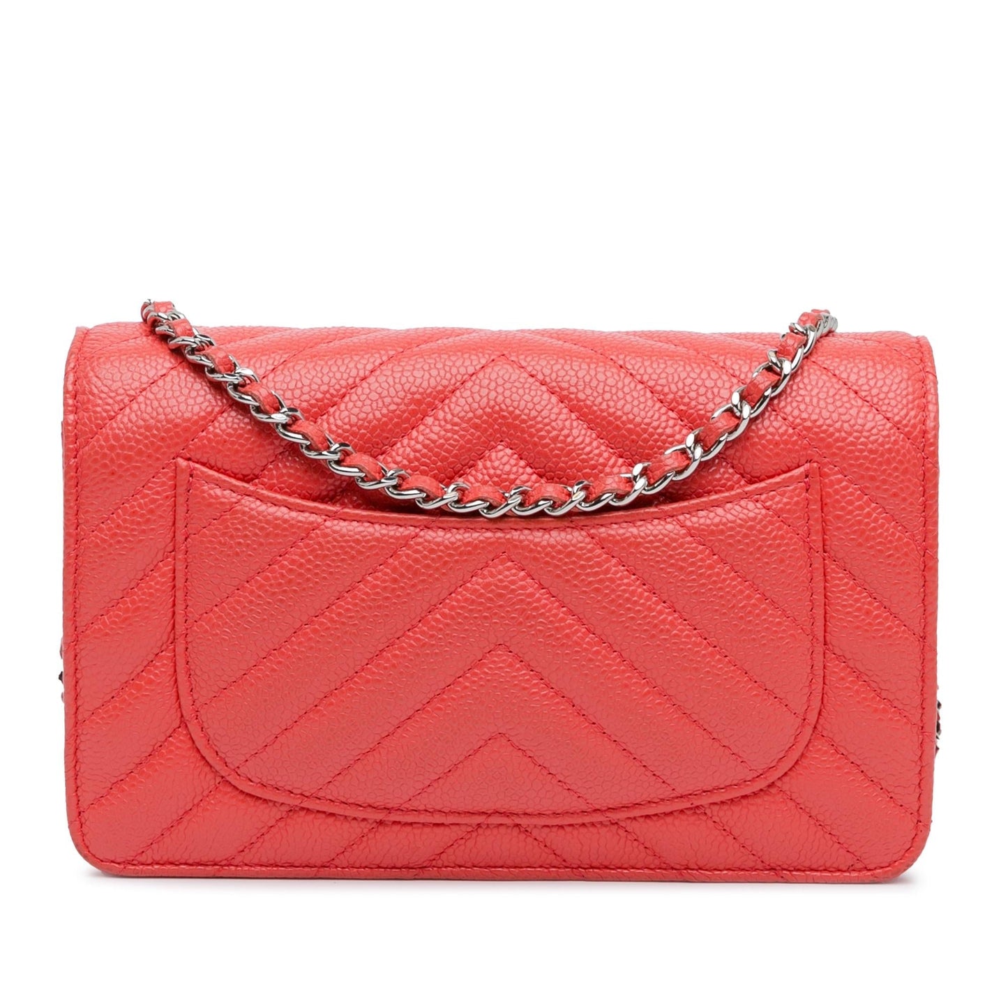 Chanel CC Chevron Caviar Wallet On Chain (SHG-Z8eO2B) Crossbody