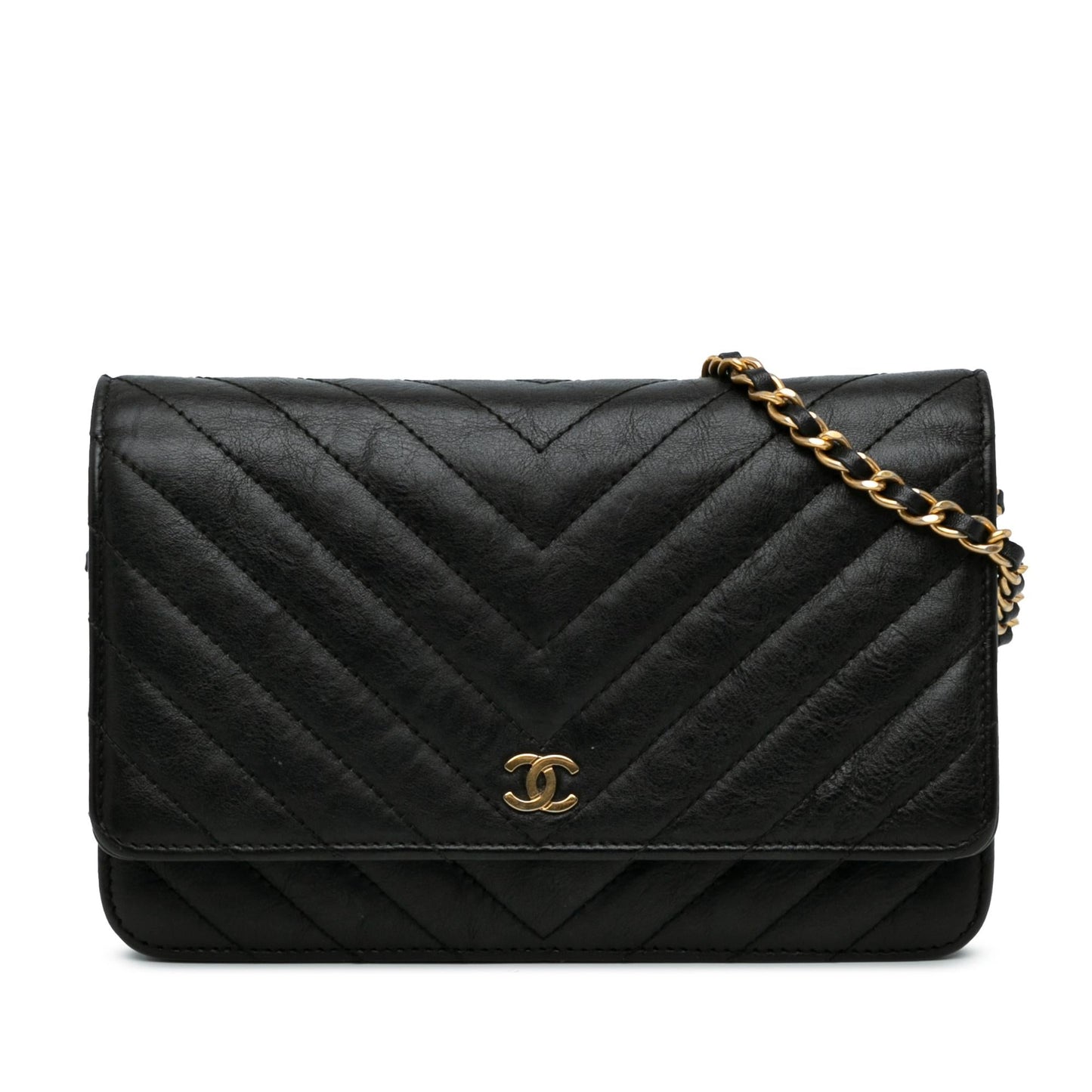 Chanel CC Chevron Lambskin Wallet On Chain (SHG-68tvq5) Crossbody
