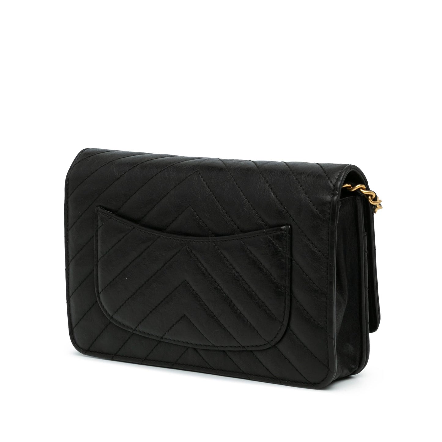 Chanel CC Chevron Lambskin Wallet On Chain (SHG-68tvq5)