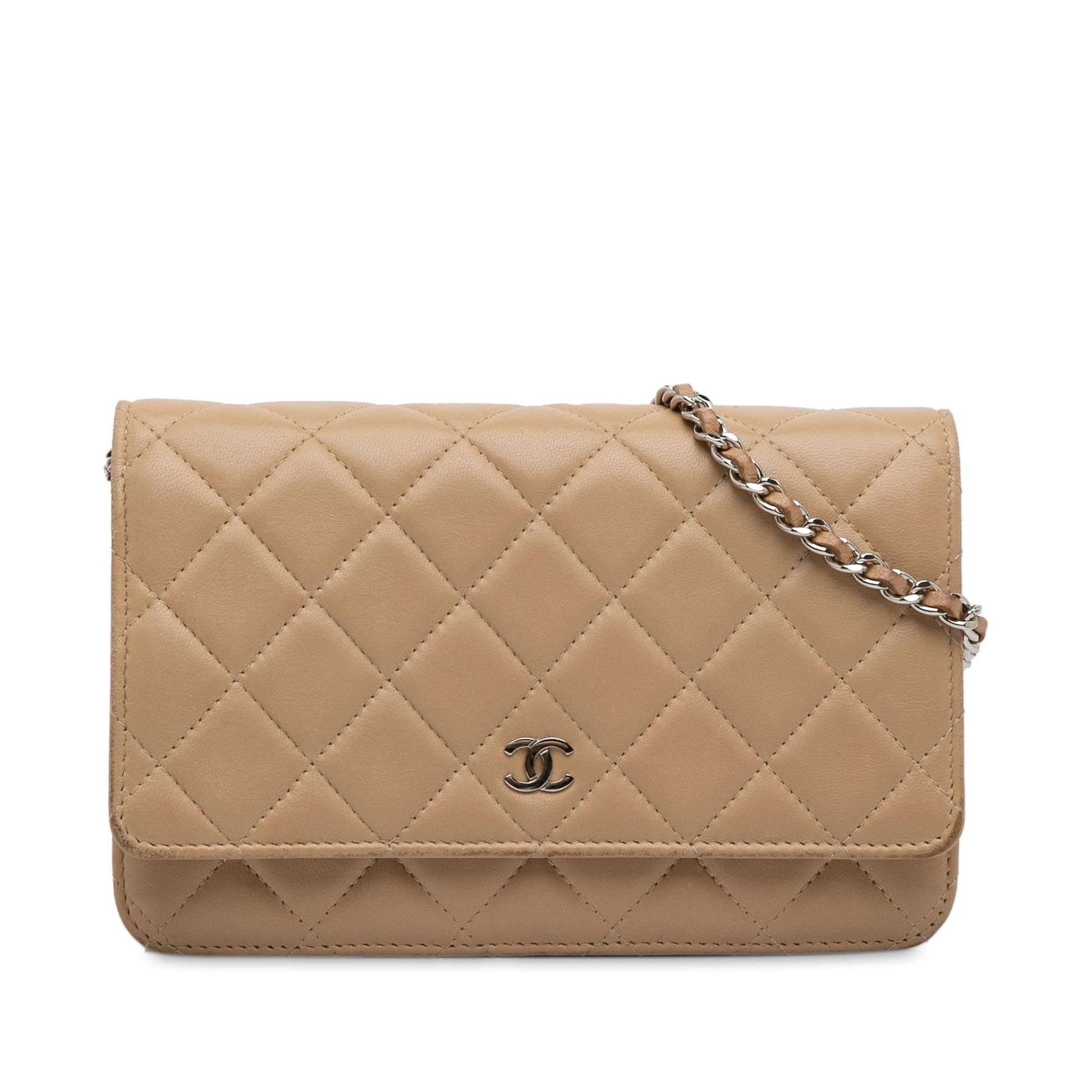 Chanel CC Classic Lambskin Wallet On Chain (SHG-kH8lRs) Crossbody