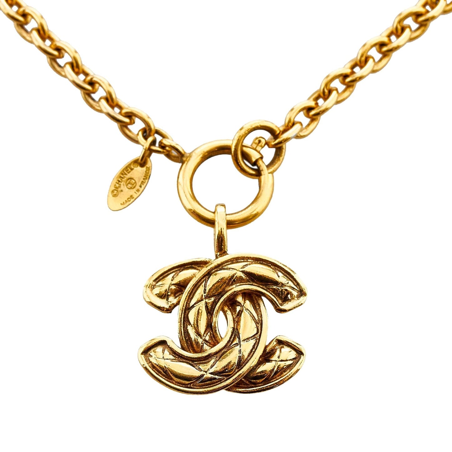 Chanel CC Pendant Necklace (SHG-HJVzdM)
