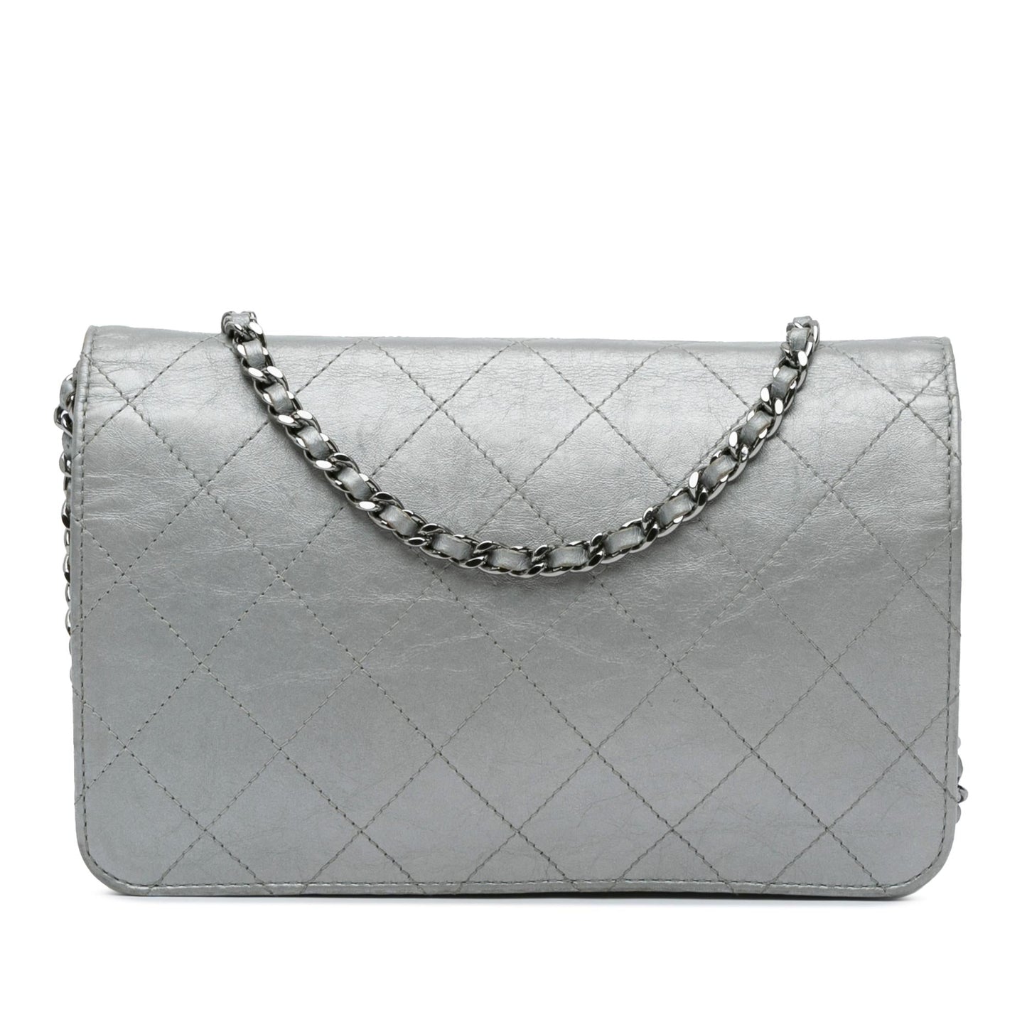 Chanel CC Quilted Aged Calfskin Wallet On Chain (SHG-x0Wgqd) Crossbody