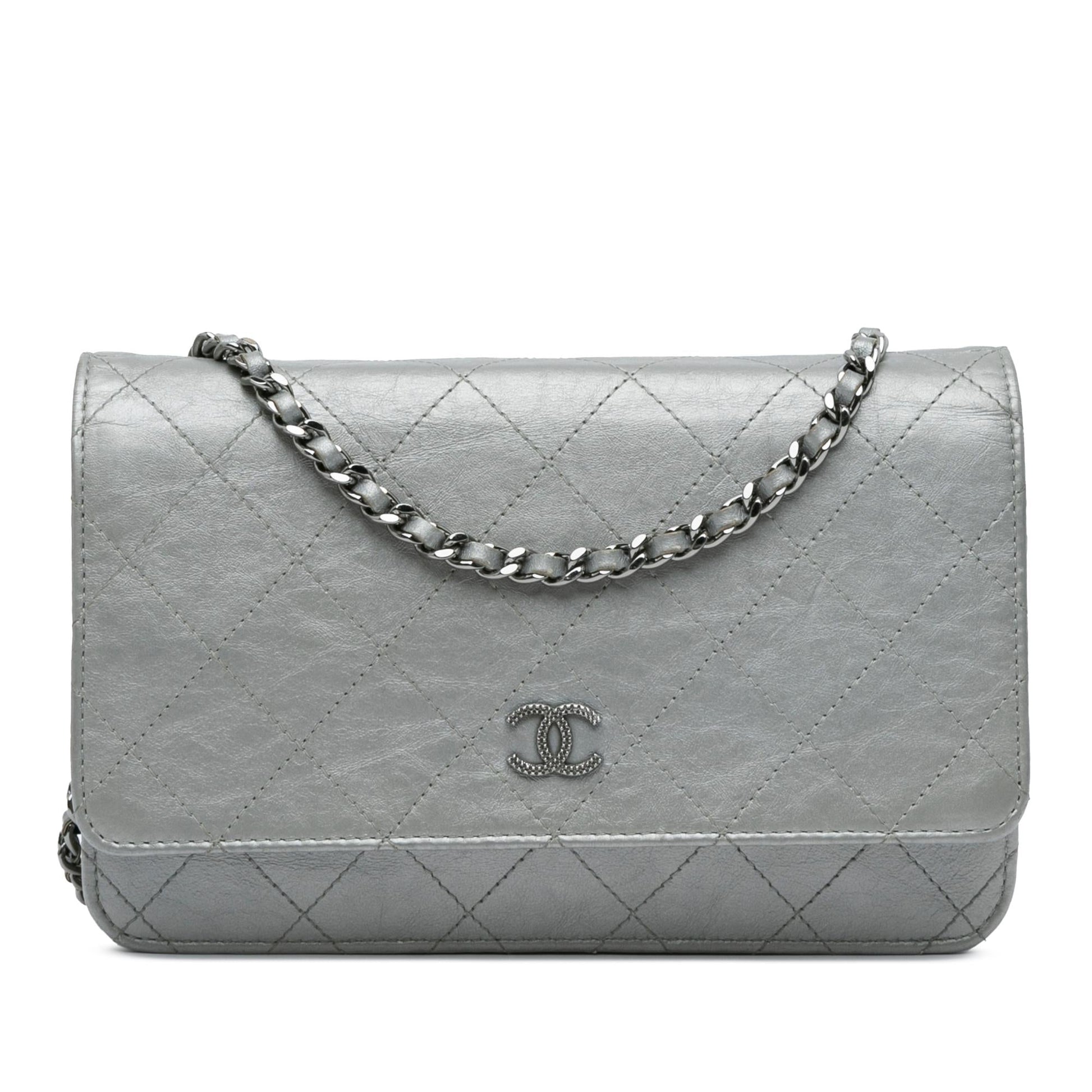 Chanel CC Quilted Aged Calfskin Wallet On Chain (SHG-x0Wgqd) Crossbody