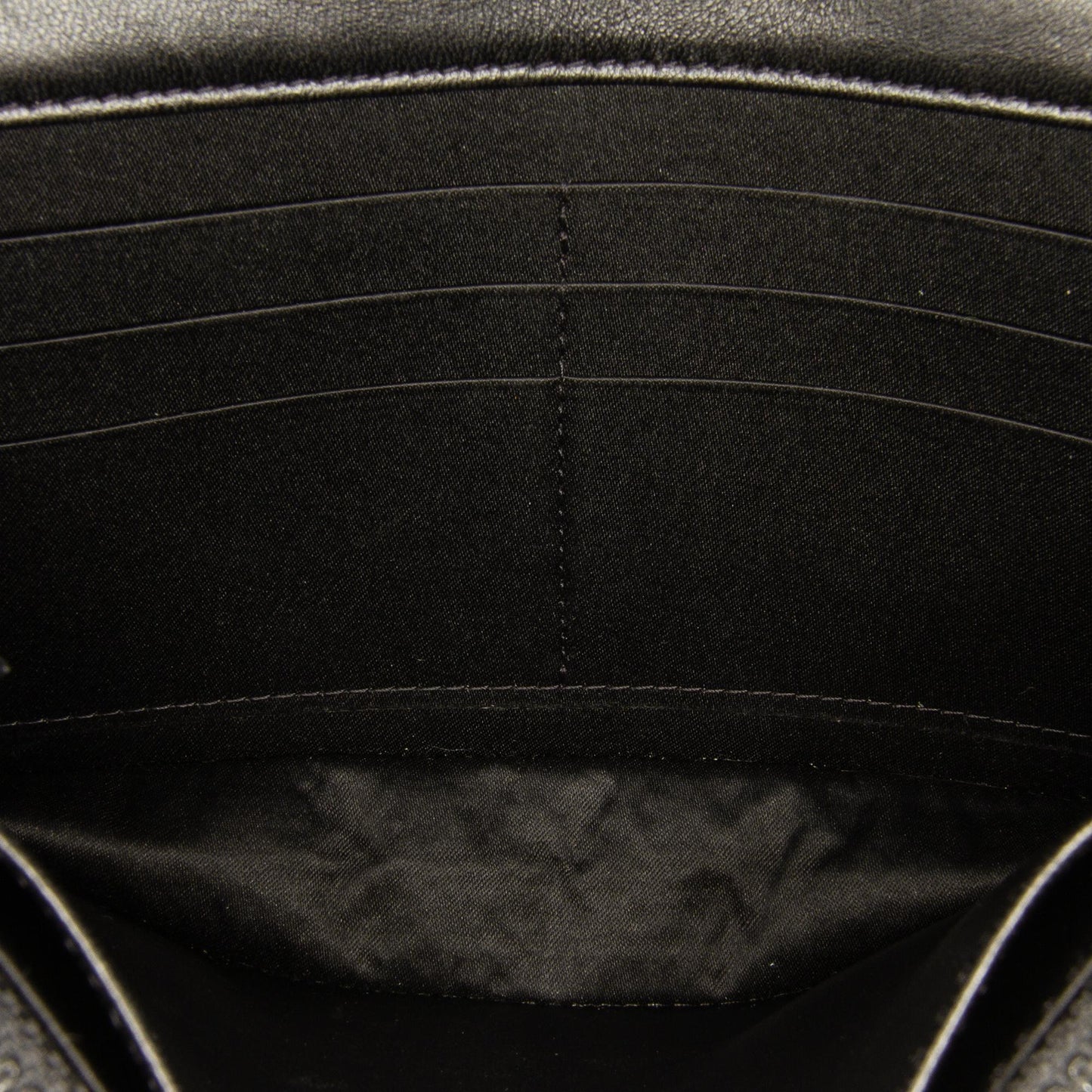 Chanel CC Quilted Crinkled Patent Wallet On Chain