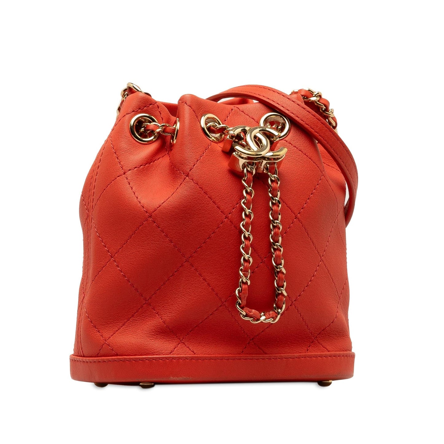 Chanel CC Quilted Lambskin Bucket (SHG-Kq4OAT) Shoulder Bag