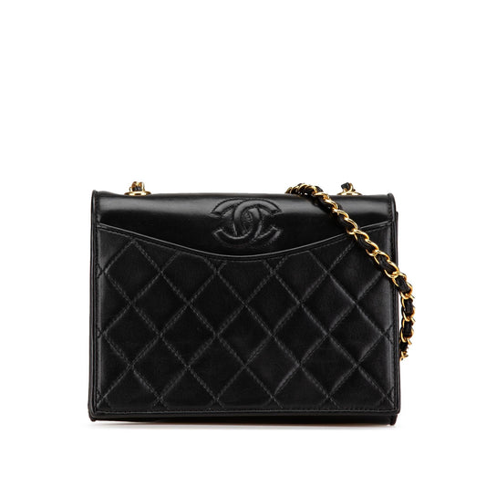 Chanel CC Quilted Lambskin Full Flap Crossbody