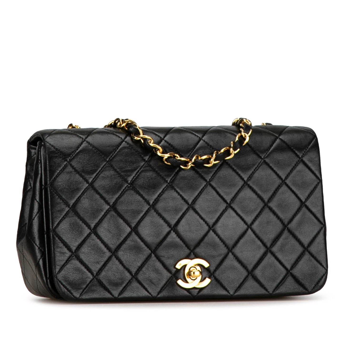 Chanel CC Quilted Lambskin Full Flap (SHG-6r8o9E) Crossbody